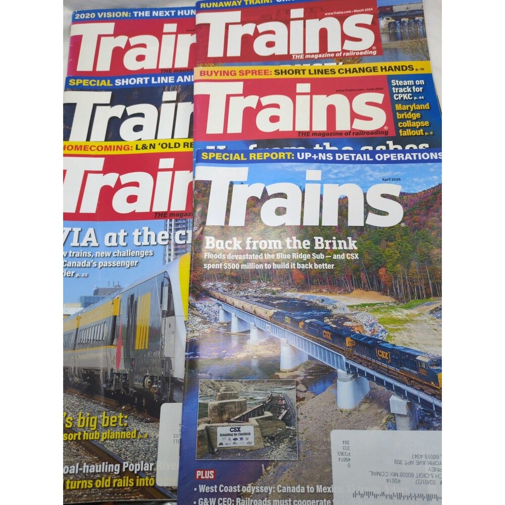 (6) Trains The Magazine Of Railroading